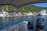 Topping off at Montague Harbor before continuing further north