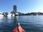 Made an ice run in the kayaks over to the gas dock at Nanaimo