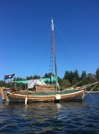 Some interesting boats anchored in the harbor