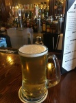 Enjoying a pilsner at Zacks, about the only place still open at 6:00 PM on a Tuesday.