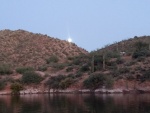 Big fat moon coming over the hill