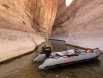 Looking out from the end of water at Secret Canyon.