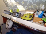 charger and Ryobi batteries.  Also have inflator for dinghy which runs off these batteries