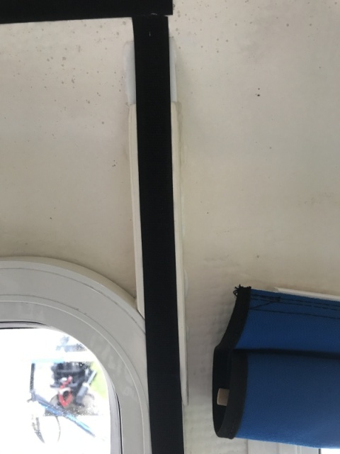 Boat cabin door screen