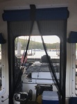 Boat cabin door screen