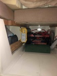 Mouniting 1100 watt inverter under bed in V-berth