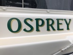 Boat Name using Doityourselflettering