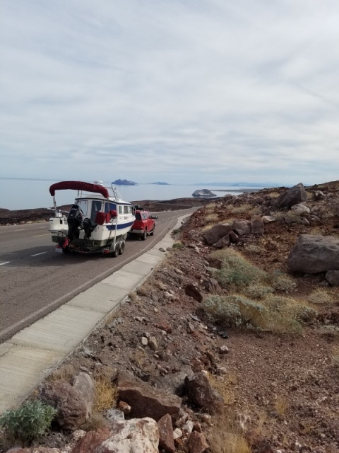 First sight of Bahia San Luis Gonzaga on highway 5.