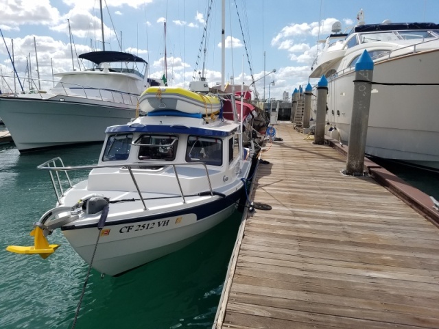 Our slip at Marina de La Paz our base for the next month.