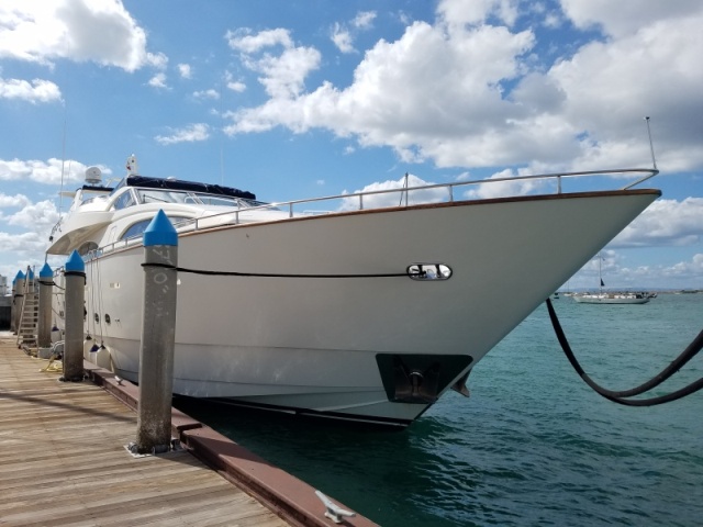 Check out our neighbors boat!
Only mid sized here in La Paz at 100 feet.