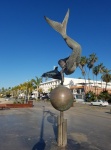 All the families are out walking and biking today as it is the Constitution Signing national holiday. As an artist I am always amazed at how much great public art I see in Mexico.