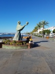 The beautifully newly redone malecon along the La Paz waterfront, we were last here in 2015..
