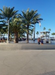 The waterfront plaza.