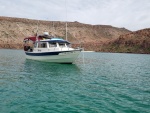 Ensenada Grande on isla Partida, so quiet there. The island is part of a chain above La Paz that are an ecological reserve. 