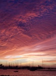 Sunset from the Malacon over Marina de La Paz.