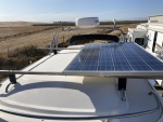 Custom SS roof rack and 240 W solar panel