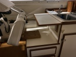 Folding kitchen counter extension