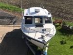 Spot light, radar, second VHF antenna, windlass installed