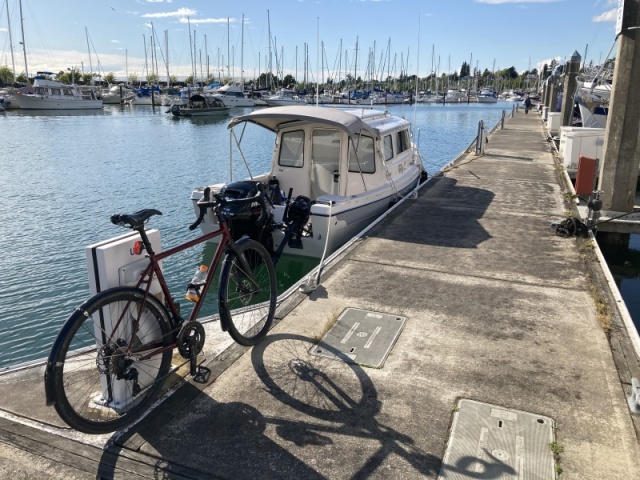 Back to boat in afternoon after 65 miles for the day