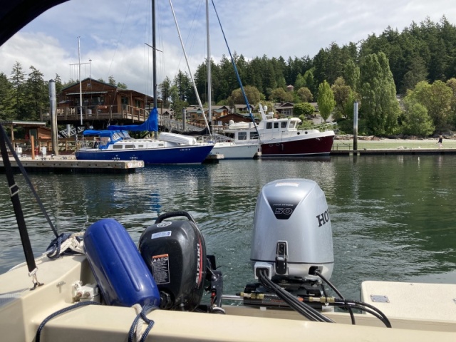 Signs posted at Deer Harbor also said no overnight transient moorage. 