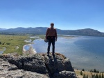 Overlooking the Southeast Arm up the Thorofare Valley & the entrance of the Yellowstone River into Yellowstone Lake