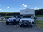 Parking spot for the camper & jeep