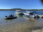 Eagle Bay fishing on the Kaboat