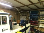New Bimini getting made.  Some more of the frame work.