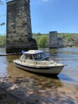 tucked in above the old limestone high bridge