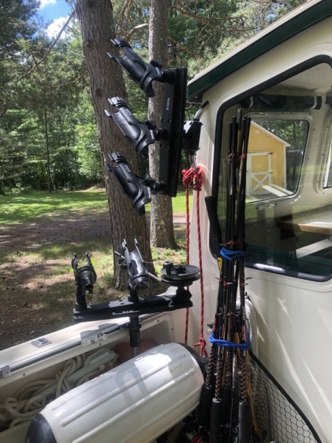 Rod Holders and Rods ready to go fishing