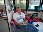 (seabran) Steve's favorite boating activity