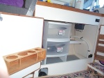 (seabran) Under sink additions - drawers held on shelf with nylon strap