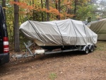 New Boat Cover - Covers Roof Rack, Anchor and twin outboards