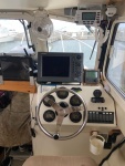 Original helm setup.  I don\'t like things blocking my view, but understand the needs for fans etc when it\'s hot