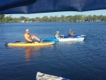 Bill, Mike and Colby Kayaking at Seven Sisters Islands