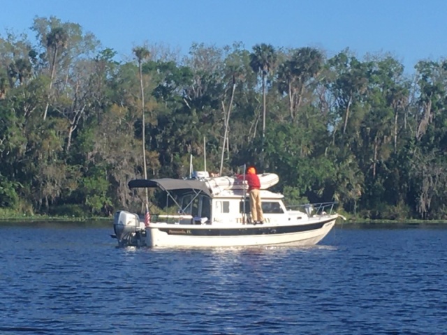 In position and ready to tie down