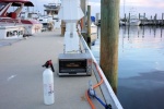 dockside toaster oven cooking with 30a adapter keeps heat and smells out of the cabin