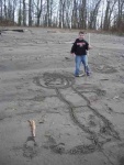 20070210 - 02 Columbia River Beach Sand Carvings