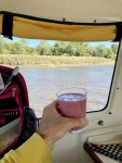 smoothy on the boat - the boat I grew up on  barely had electricity ( and no VHF)