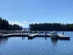 We were the first boat in the Bridge Bay Marina, which opened June 4