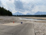 No water at the ramp end Colter Bay