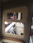New a/c window frame from inside