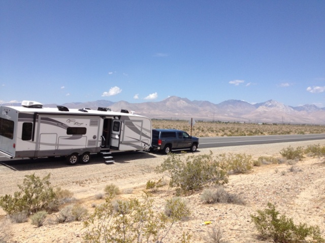 Lunch stop in the desert