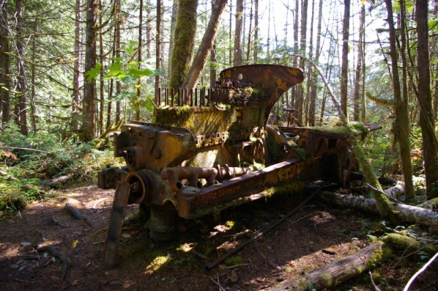 Old tractor on the walk to the lake from Grace Harbor.