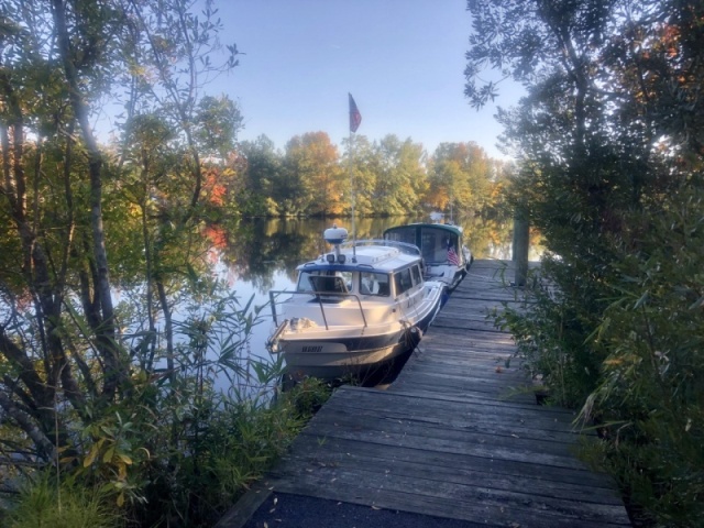 Almas Only and Osprey,moored at Locks Park