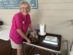 Cohost Joyce cutting our cake!
