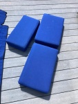 Blue cushions.  Two  24