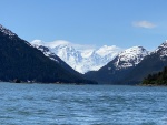 Fairweather mountain range from dundas bay