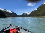 Went up the river flowing from Taylor  glacier in Kaboats