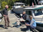Socializing on Chatterbox Dock